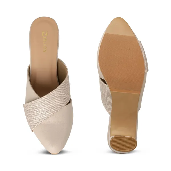 Zelion_Women'S_Block_Heel_Mules_|_Closed_Toe_Slip-On_Sandals_With_Crossover_Design