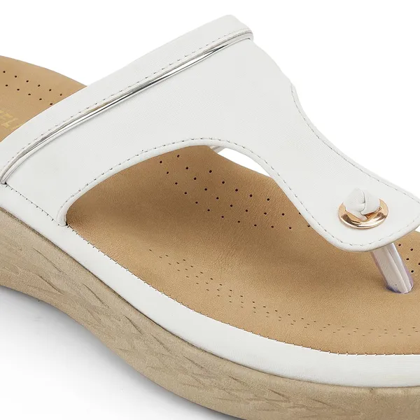 Zelion_Women'S_Thong_Wedge_Sandals,_White,_Cushioned_Footbed,_Casual_Slip-On_Flats
