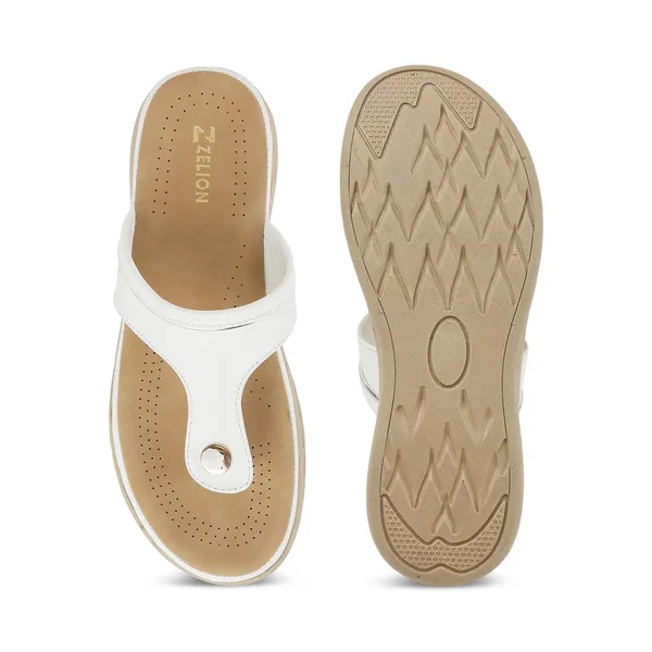 Zelion_Women'S_Thong_Wedge_Sandals,_White,_Cushioned_Footbed,_Casual_Slip-On_Flats