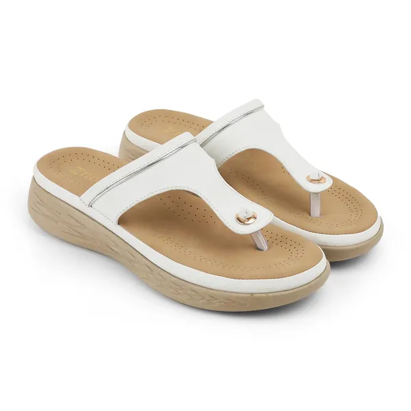 Zelion_Women'S_Thong_Wedge_Sandals,_White,_Cushioned_Footbed,_Casual_Slip-On_Flats