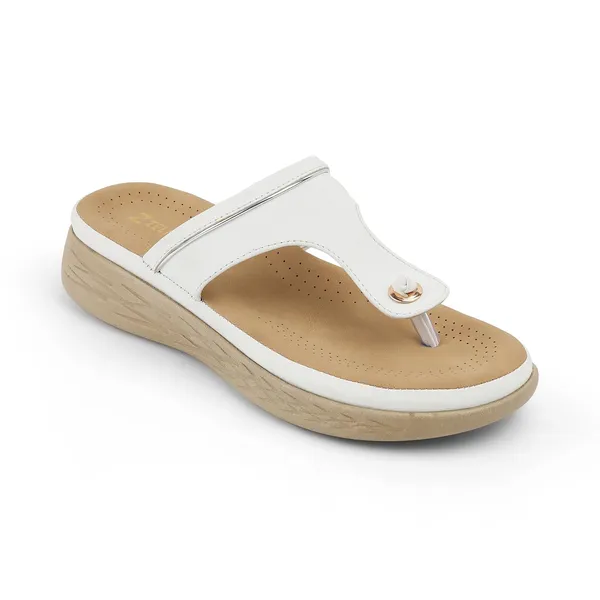 Zelion_Women'S_Thong_Wedge_Sandals,_White,_Cushioned_Footbed,_Casual_Slip-On_Flats