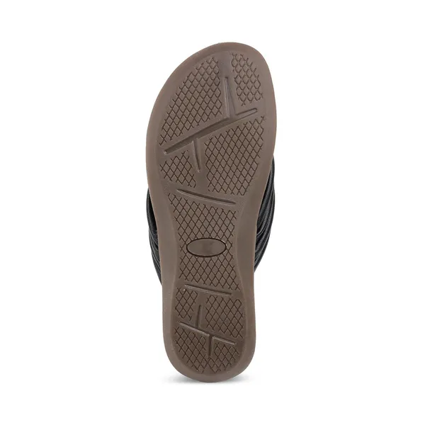 Zelion_Women'S_Thong_Sandals,_Knotted_Multi-Strap,_Wedge_Platform,_Casual_Slip-On_Flip_Flops
