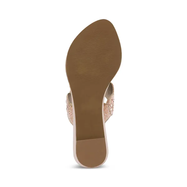 Zelion_Women'S_Embellished_Wedge_Thong_Sandals,_Rose_Gold,_Pearl_And_Crystal_Scalloped_Strap