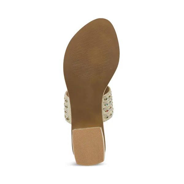 Zelion_Women'S_Embellished_Toe_Ring_Sandals,_Gold,_Low_Block_Heel,_Multicolour_Stone_Work