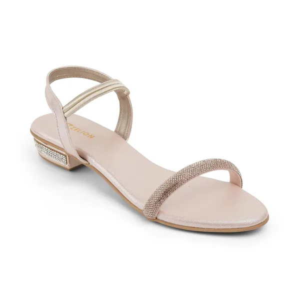 Zelion_Women'S_Rhinestone_Embellished_Ankle_Strap_Block_Heel_Sandals