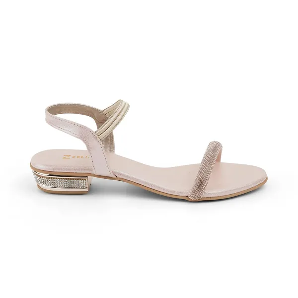 Zelion_Women'S_Rhinestone_Embellished_Ankle_Strap_Block_Heel_Sandals