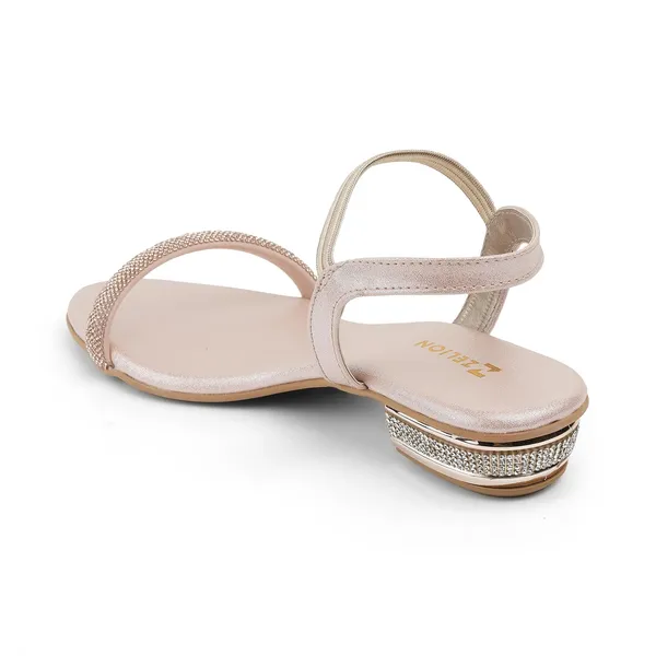 Zelion_Women'S_Rhinestone_Embellished_Ankle_Strap_Block_Heel_Sandals