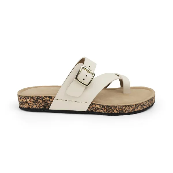 Zelion_Women'S_Toe_Ring_Slide_Sandals_With_Buckle_Strap,_Cork_Platform