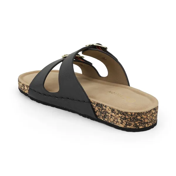 Zelion_Women'S_Double_Strap_Slide_Sandals_With_Gold_Buckles,_Cork_Platform