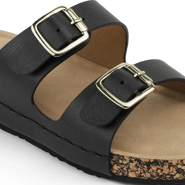 Zelion_Women'S_Double_Strap_Slide_Sandals_With_Gold_Buckles,_Cork_Platform