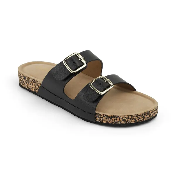 Zelion_Women'S_Double_Strap_Slide_Sandals_With_Gold_Buckles,_Cork_Platform