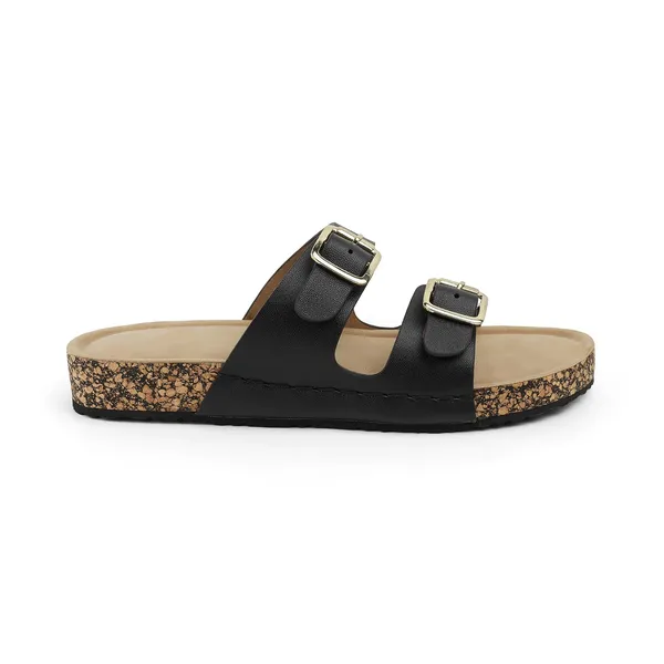 Zelion_Women'S_Double_Strap_Slide_Sandals_With_Gold_Buckles,_Cork_Platform