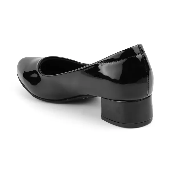 Zelion_Women'S_Patent_Leather_Block_Heel_Pumps,_Slip-On_Court_Shoes