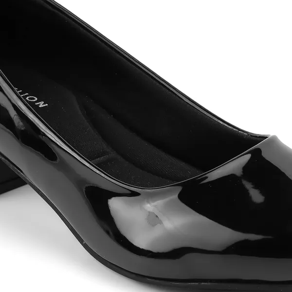 Zelion_Women'S_Patent_Leather_Block_Heel_Pumps,_Slip-On_Court_Shoes