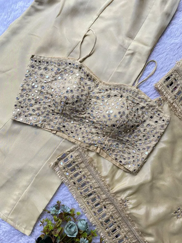 Elegant_Beige_Embellished_Pakistani_Suit_Set_With_Sequin_Work