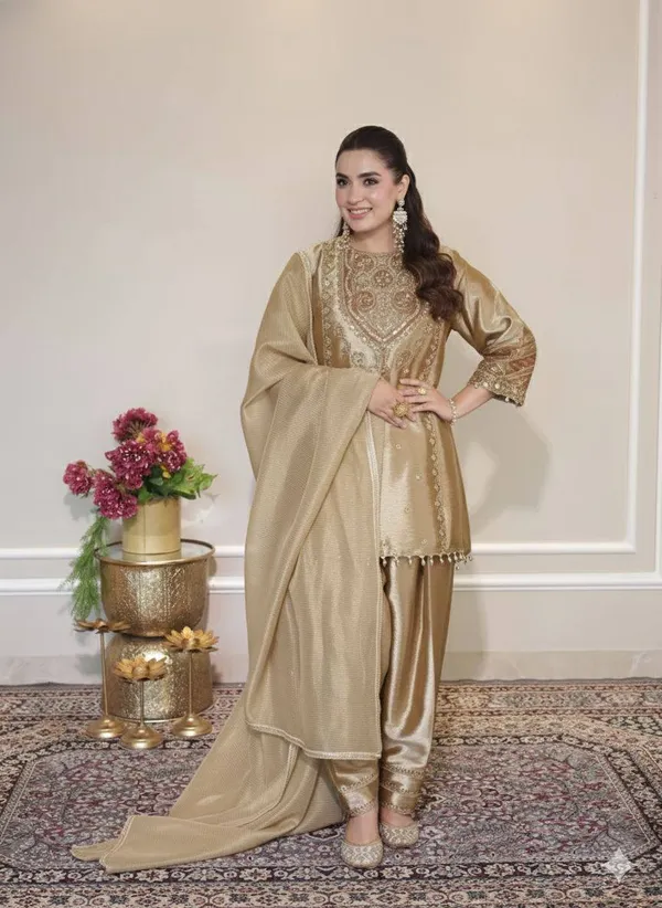 Golden_Embroidered_Silk_Ethnic_Suit_Set_With_Dupatta_Womens_Traditional_Festive_Wear