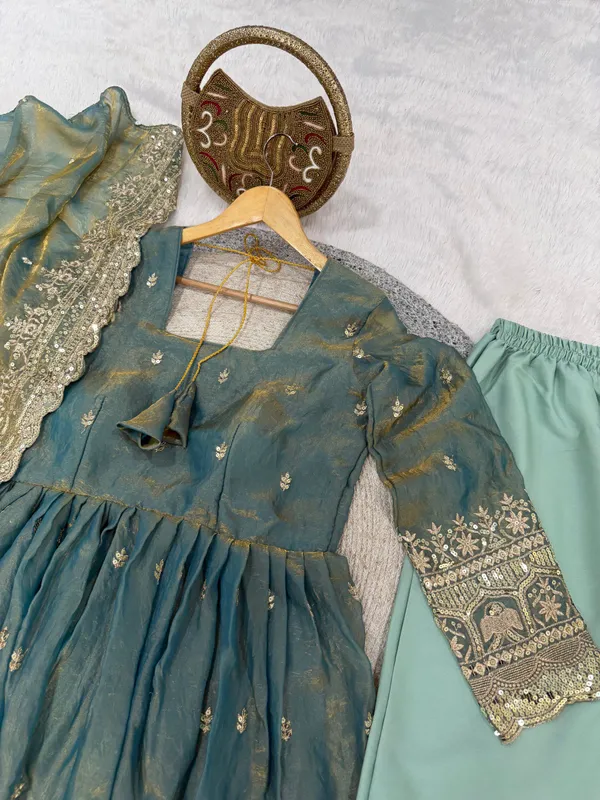 Mint_Green_Embroidered_Suit_Set_With_Heavy_Dupatta