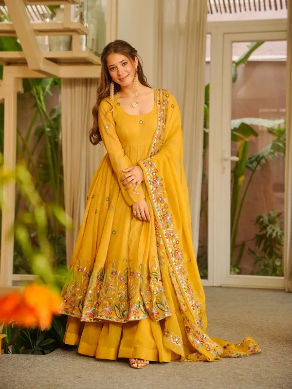 Yellow_Embroidered_Anarkali_Suit_Set_With_Dupatta