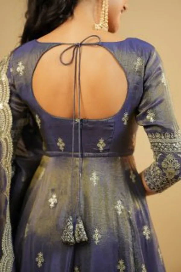 Grey_Anarkali_Suit_Set_With_Golden_Embroidery_And_Dupatta