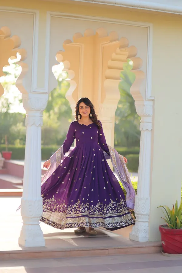 Purple_Embroidered_Anarkali_Suit_With_Dupatta