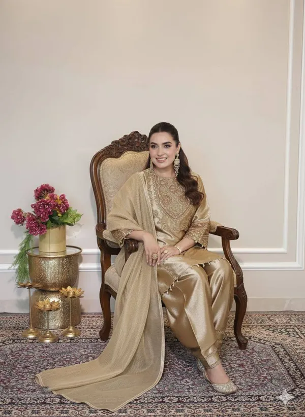 Golden_Embroidered_Silk_Ethnic_Suit_Set_With_Dupatta_Womens_Traditional_Festive_Wear