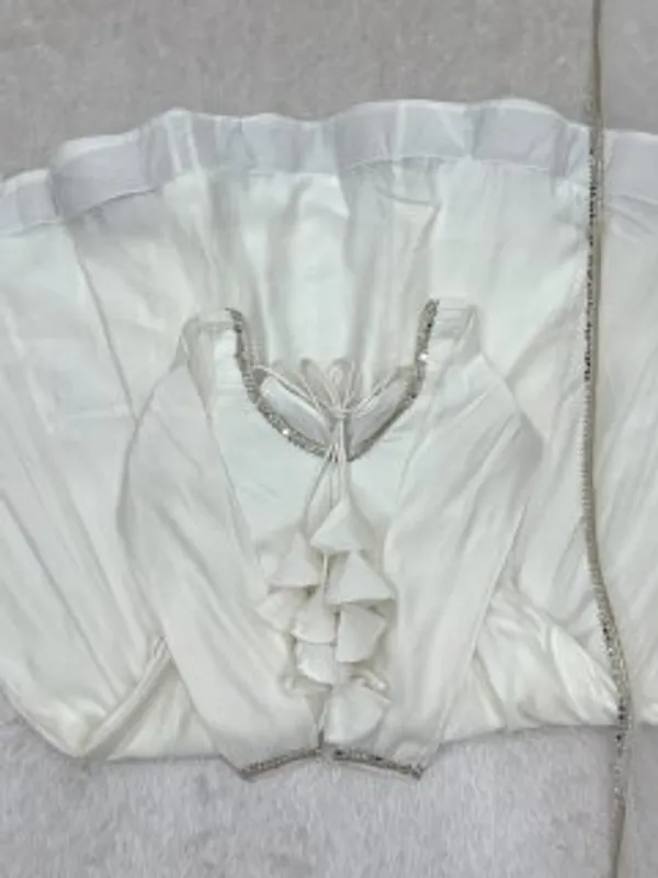 White_Pearl_Embellished_Anarkali_Suit_Set