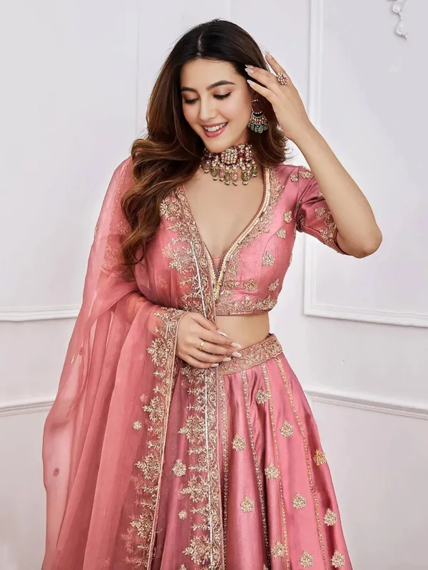 Elegant_Embroidered_Sequence_Designer_Lahenga_Choli_With_Dupatta"