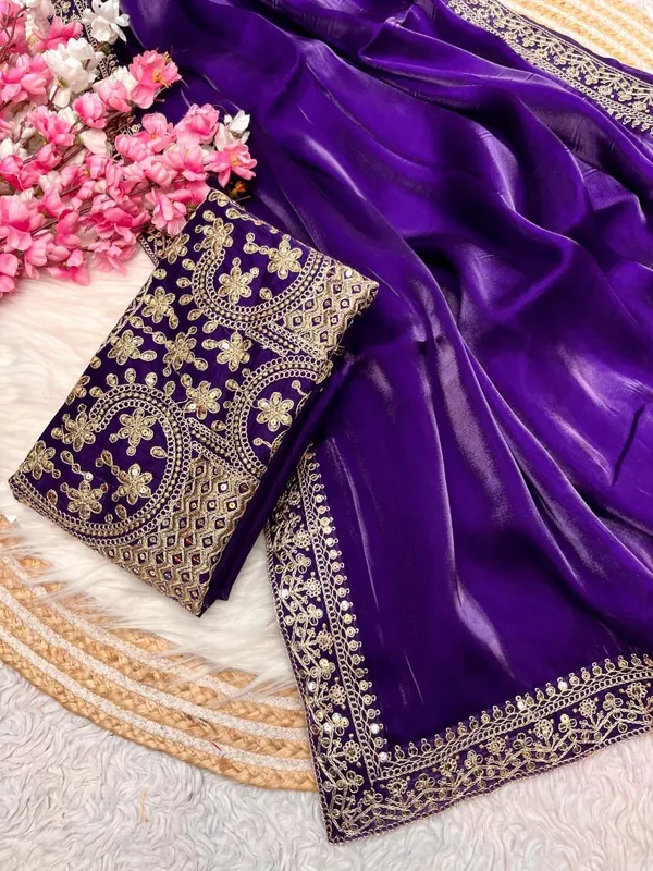 Elegant_purple_saree_with_graceful_design_and_rich_fabric,_perfect_for_weddings,_parties,_festive_wear,_and_special_occasions._Its_stylish_look_and_comfortable_drape_add_charm_and_sophistication_to_your_ethnic_wardrobe._✨💜
