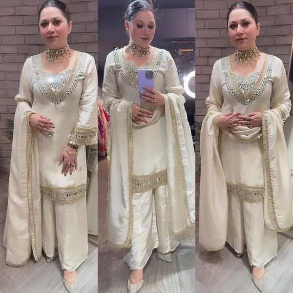 Elegant_Beige_Embellished_Pakistani_Suit_Set_With_Sequin_Work