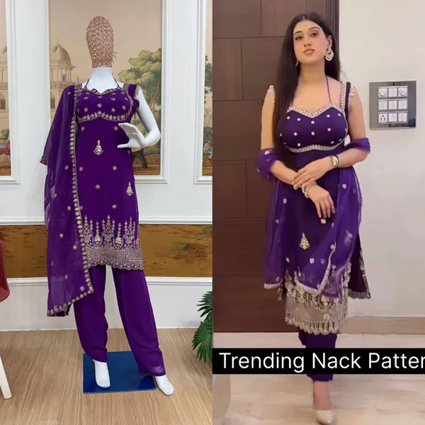 Purple_Embroidered_Ethnic_Suit_Set_With_Dupatta_Traditional_Indian_Wear