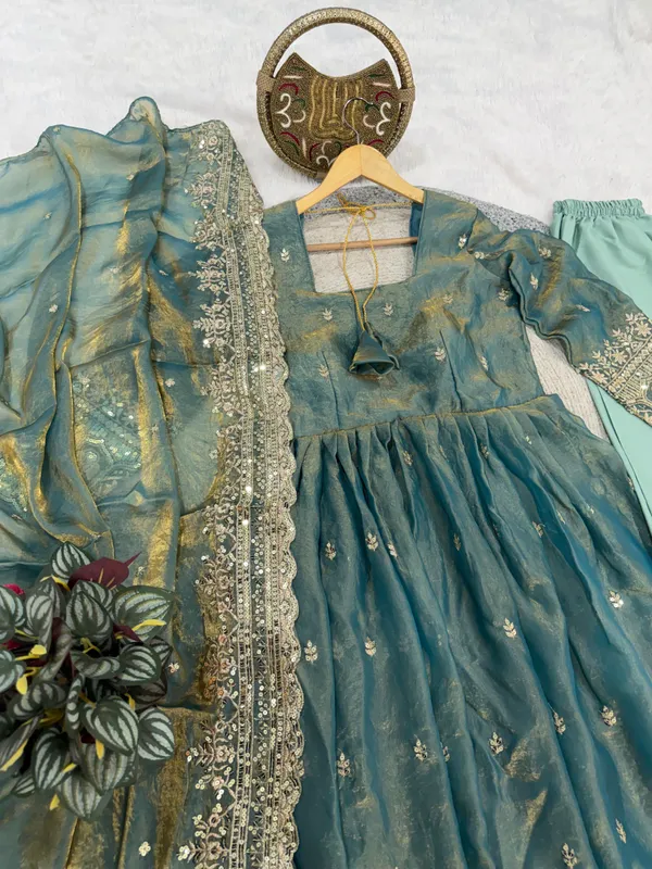 Mint_Green_Embroidered_Suit_Set_With_Heavy_Dupatta