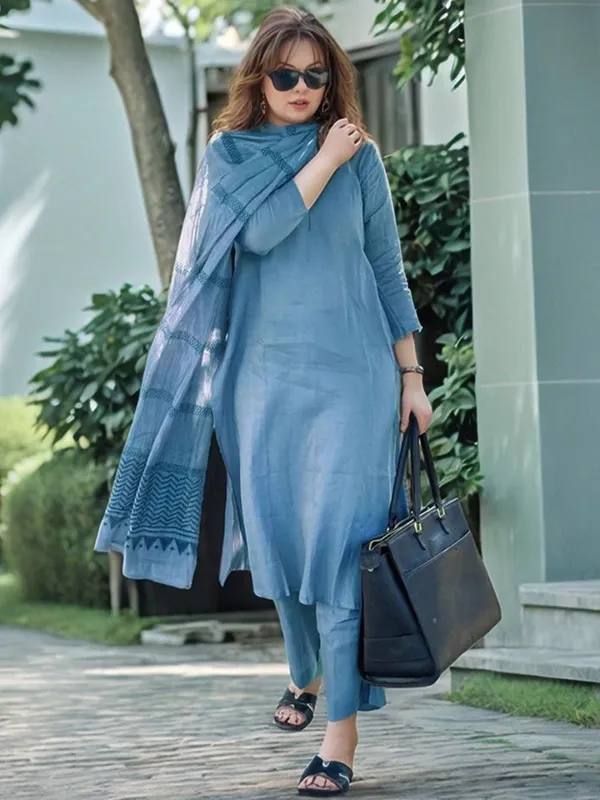 Premium_Feel_Kurta_Set_with_Dupatta_|_Party_Wear_Ethnic_Kurti_Pant_Set"😇