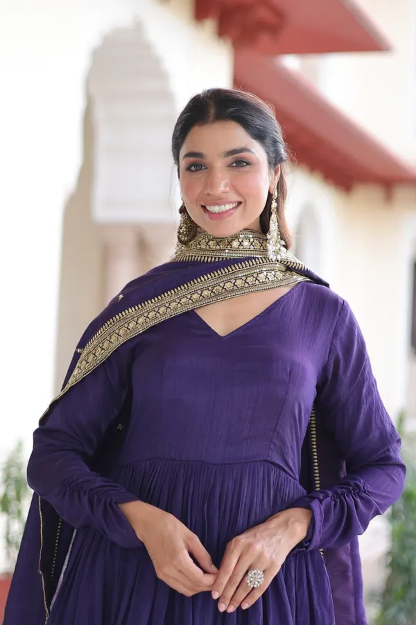 Purple_Anarkali_Suit_Set_With_Golden_Embroidery_And_Dupatta