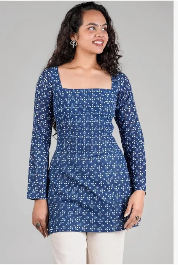Stylish_Blue_Short_Kurti_with_a_trendy_design_and_comfortable_fit._Perfect_for_casual_wear,_office,_and_daily_styling._Soft_fabric_for_an_elegant_and_classy_look._💙✨