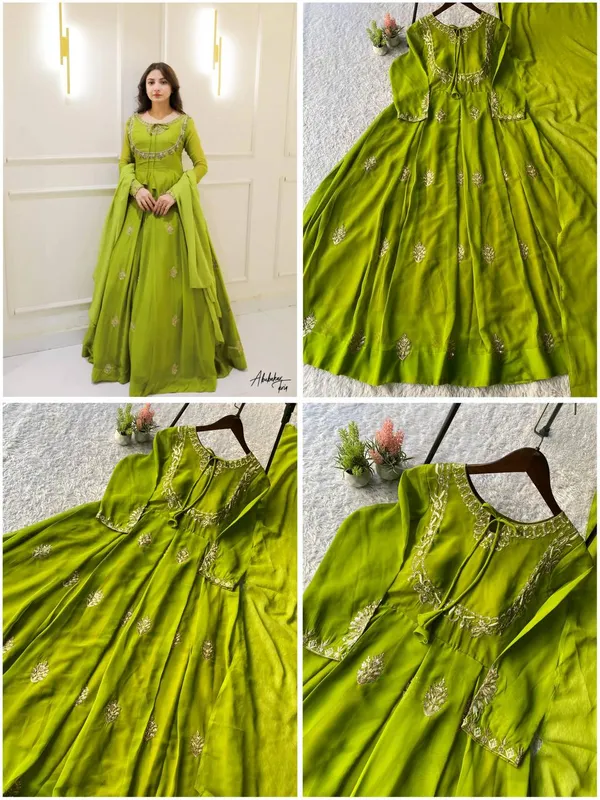 Mehendi_Green_Embroidered_Anarkali_Suit_Set_With_Dupatta
