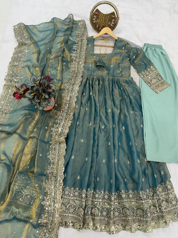 Mint_Green_Embroidered_Suit_Set_With_Heavy_Dupatta