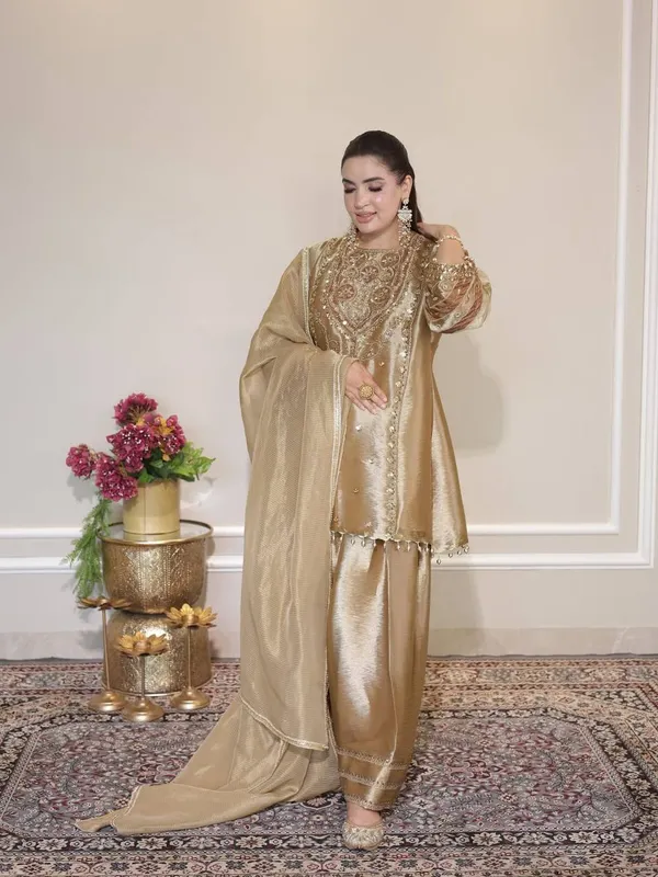 Golden_Embroidered_Silk_Ethnic_Suit_Set_With_Dupatta_Womens_Traditional_Festive_Wear