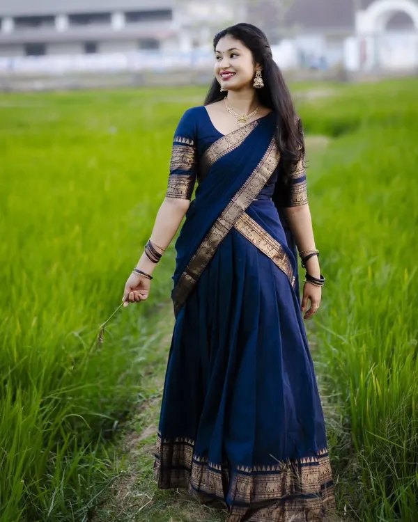 The_South-style_Kanjivaram_silk_lehenga_is_more_than_just_attire;_it's_a_piece_of_art_that_encapsulates_the_essence_of_South_Indian_culture_