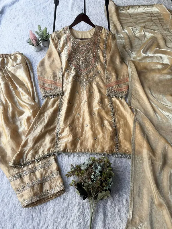 Golden_Embroidered_Silk_Ethnic_Suit_Set_With_Dupatta_Womens_Traditional_Festive_Wear