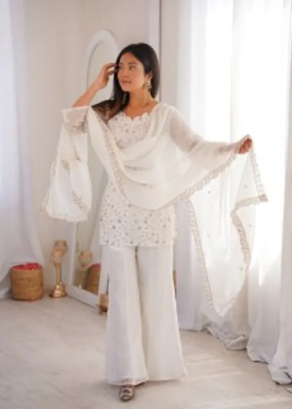 White_Embroidered_Georgette_Kurta_Palazzo_Set_With_Dupatta