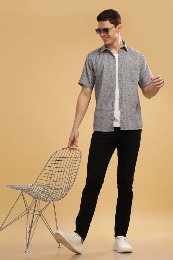 Charcoal_Linen_Cotton_Shirt_For_Men