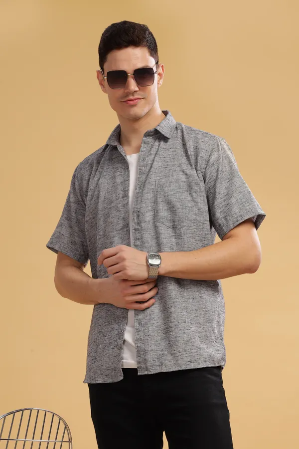 Charcoal_Linen_Cotton_Shirt_For_Men