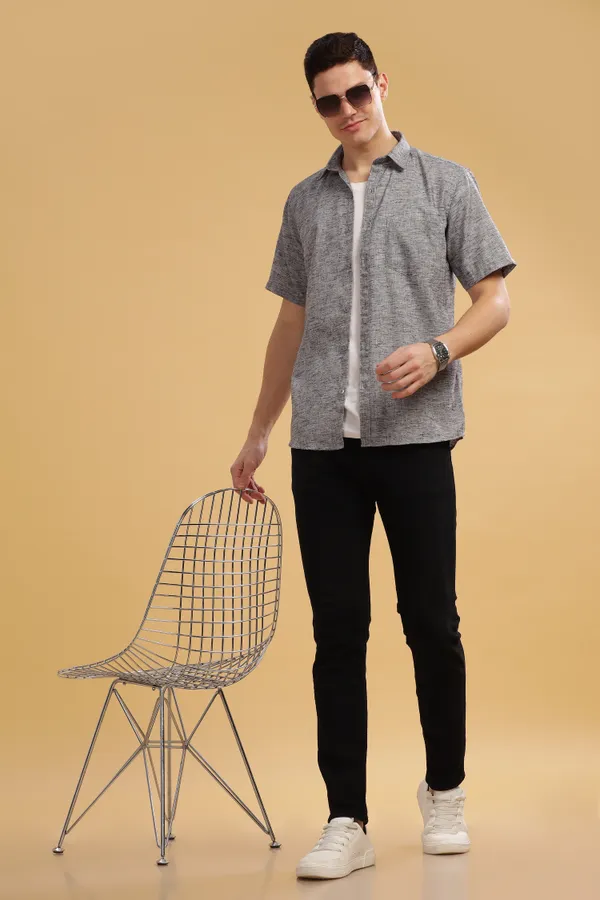 Charcoal_Linen_Cotton_Shirt_For_Men