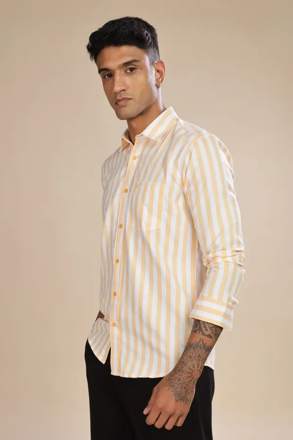 Orange_Oxford_Cotton_Shirt_For_Men