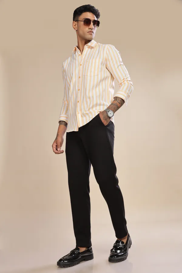 Orange_Oxford_Cotton_Shirt_For_Men