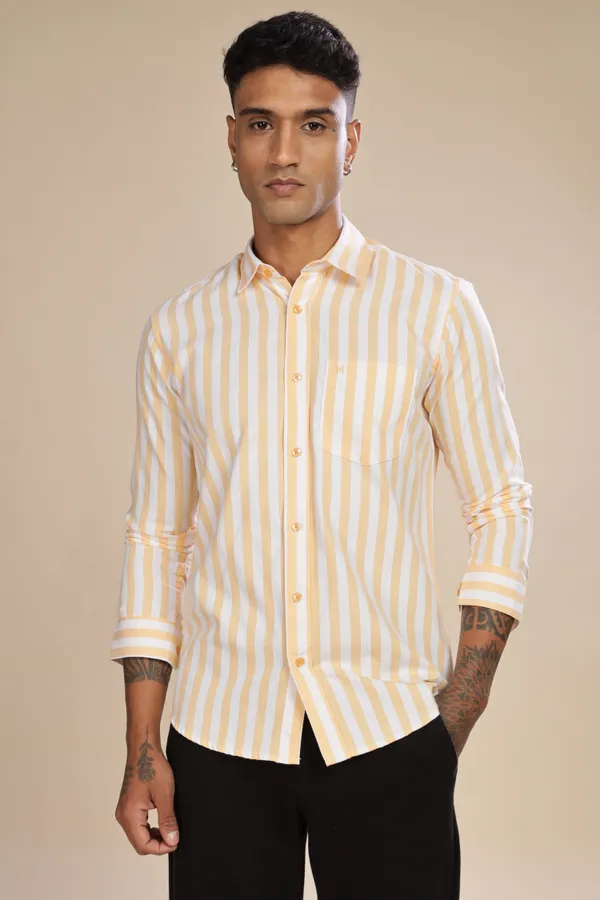 Orange_Oxford_Cotton_Shirt_For_Men