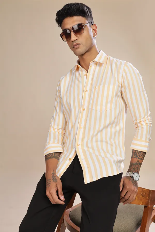 Orange_Oxford_Cotton_Shirt_For_Men