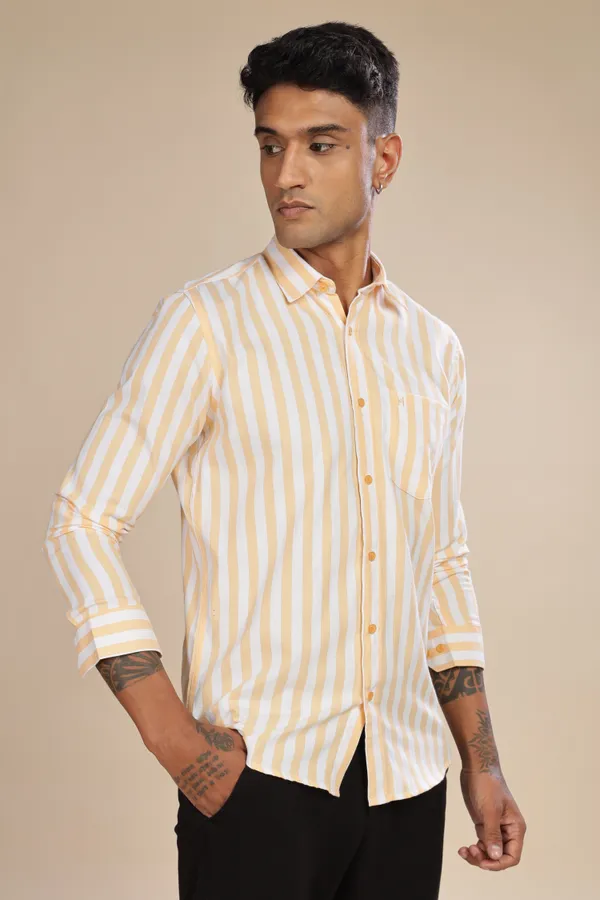 Orange_Oxford_Cotton_Shirt_For_Men