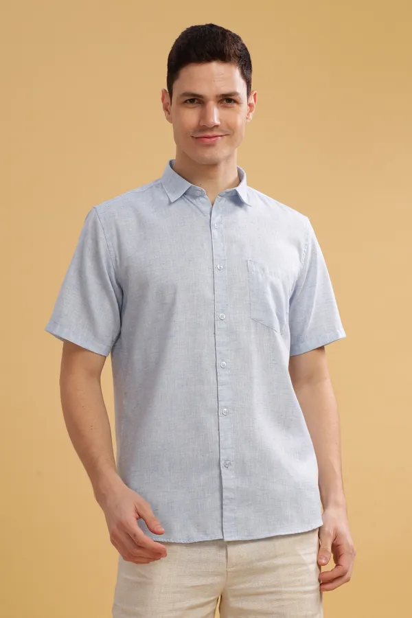 Skyblue_Linen_Cotton_Shirt_For_Men