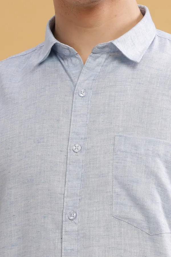 Skyblue_Linen_Cotton_Shirt_For_Men